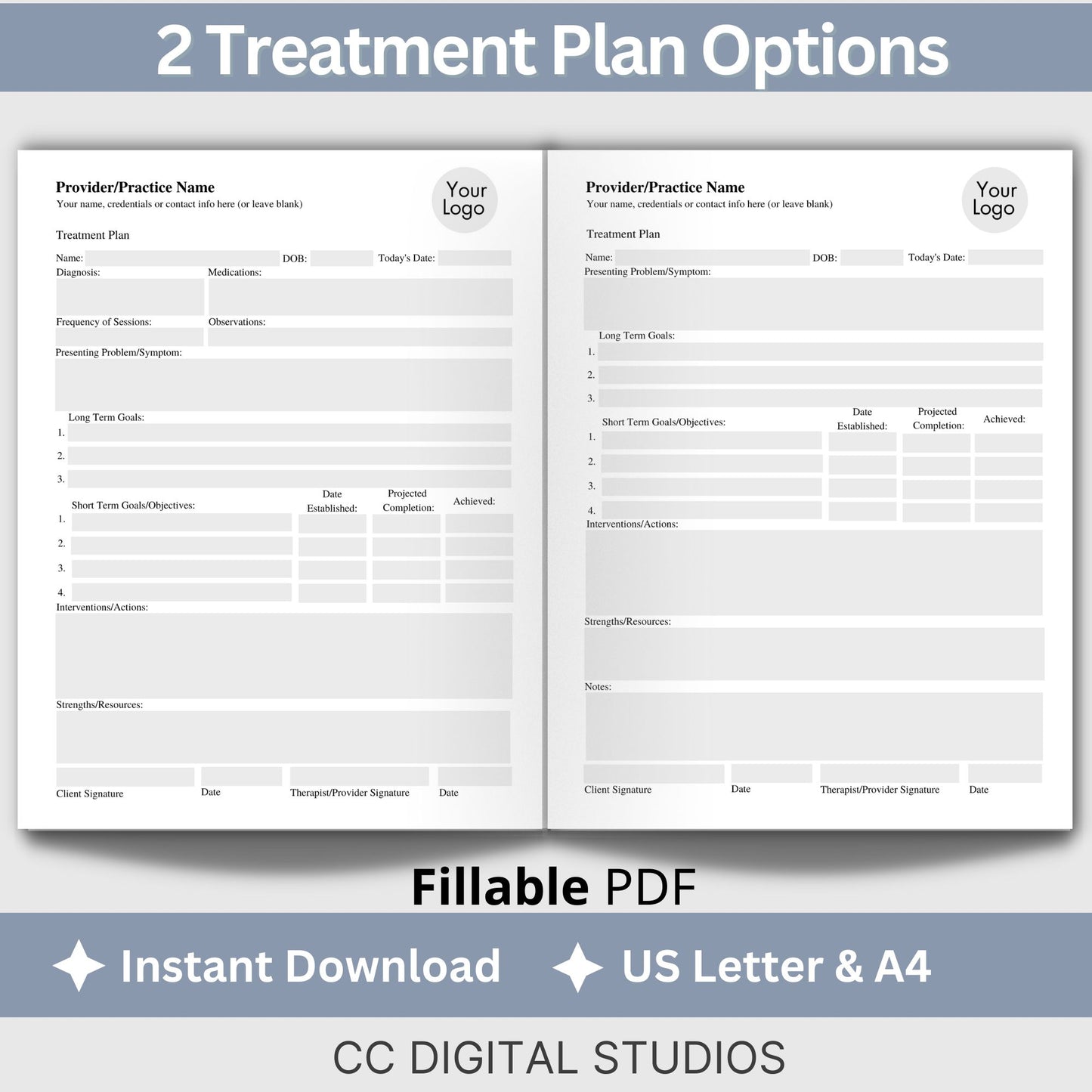 Documentation bundle for mental health professionals. This bundle provides needed therapy tools; client intake template, progress notes, treatment plan and clinical terms cheat sheet. Save 25% with bundle
