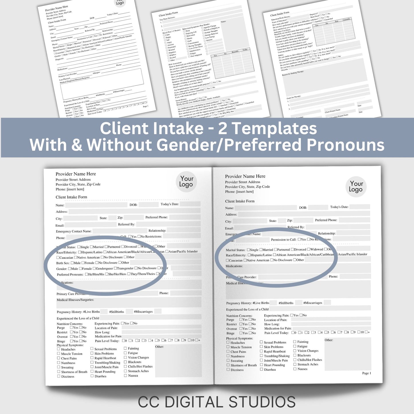 Documentation bundle for mental health professionals. This bundle provides needed therapy tools; client intake template, progress notes, treatment plan and clinical terms cheat sheet. Save 25% with bundle