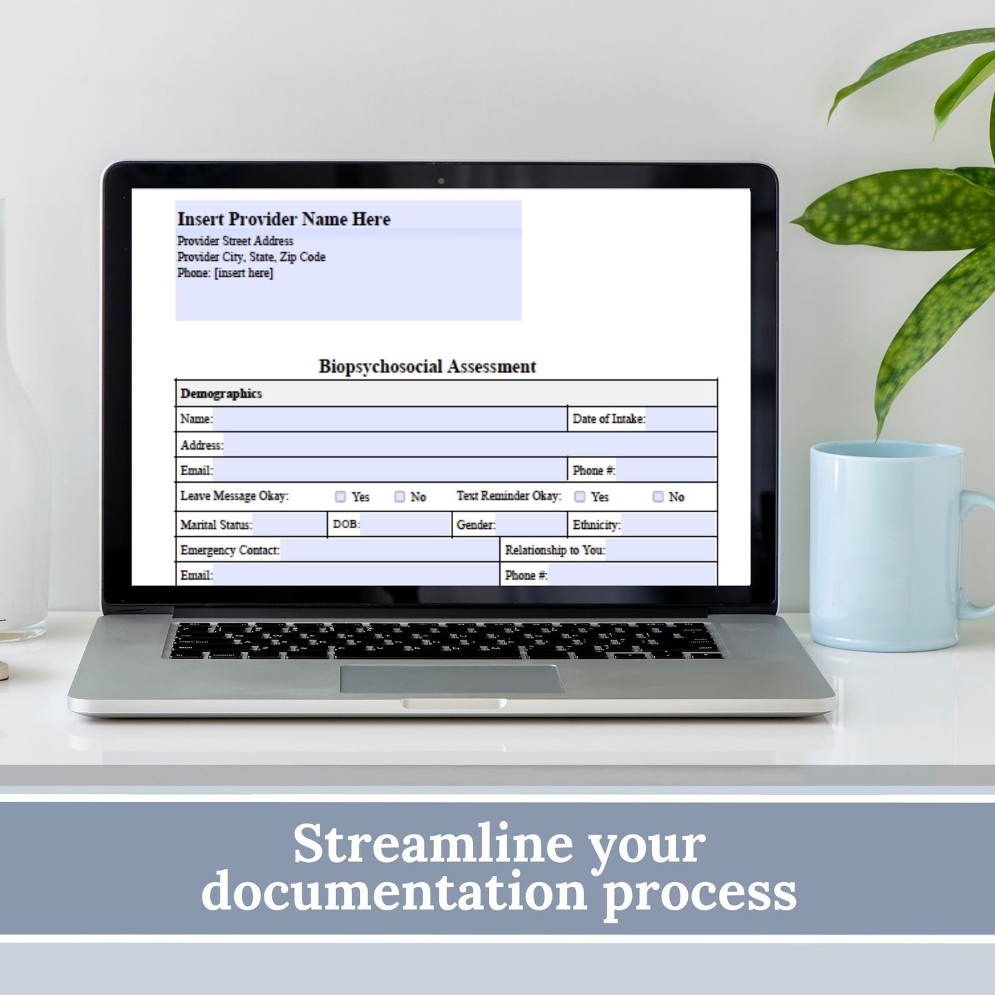 15-page comprehensive biopsychosocial fillable PDF template! Perfect for therapists, school psychologists, and professionals in psychology fields. Streamlining your therapist office, therapy notes, psychology, therapy tool, therapy resource