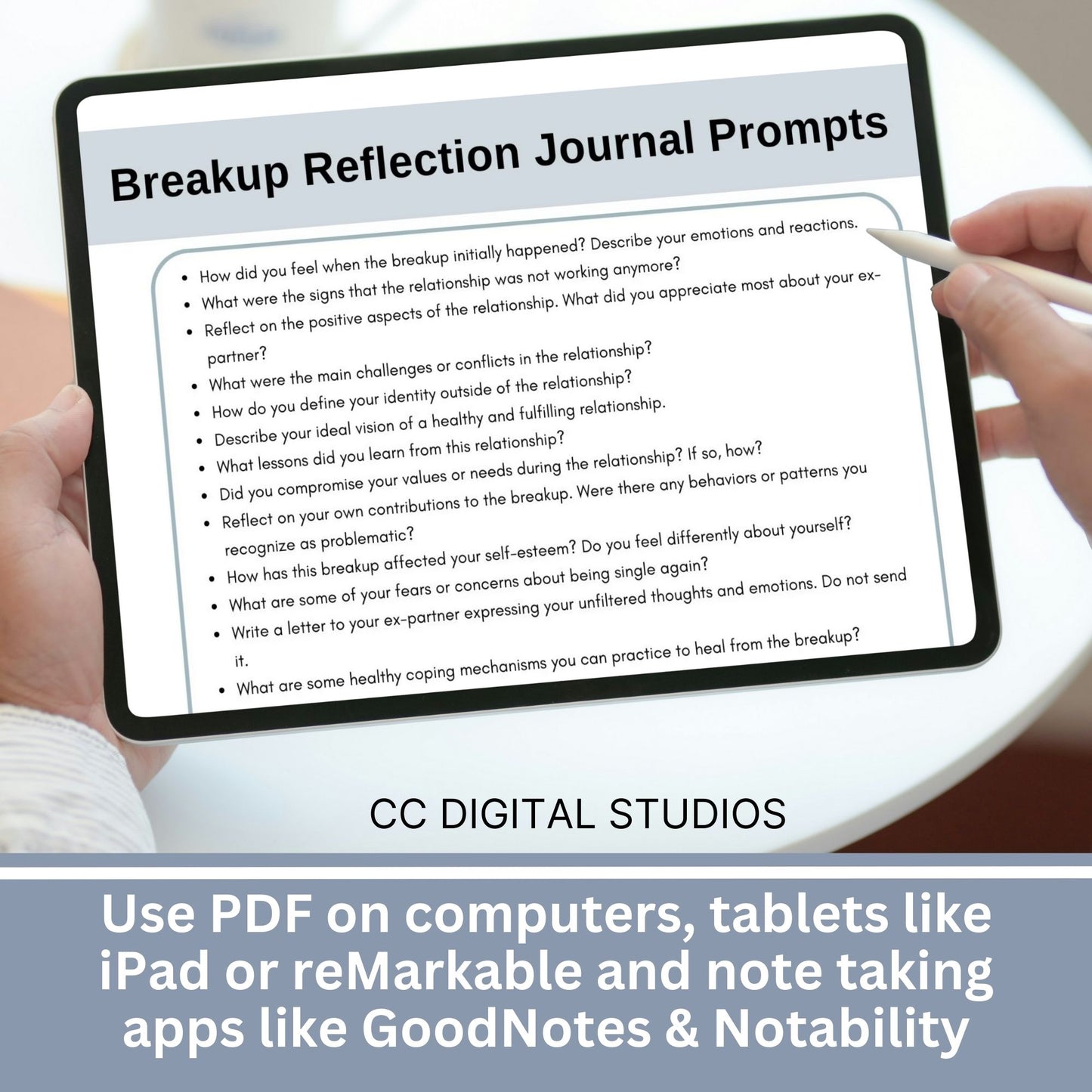 Journal Prompts for Breakup Reflection & Processing, 100 In-Depth Journal Prompts, Healing Journal, Emotion Processing, Self-Love Journal
