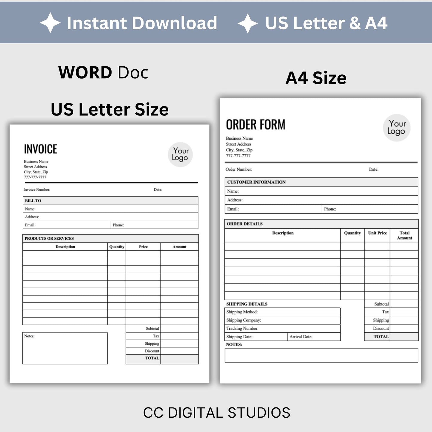 Business Form Bundle - WORD DOC