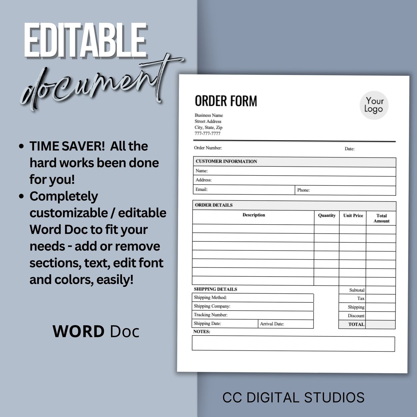Business Form Bundle - WORD DOC