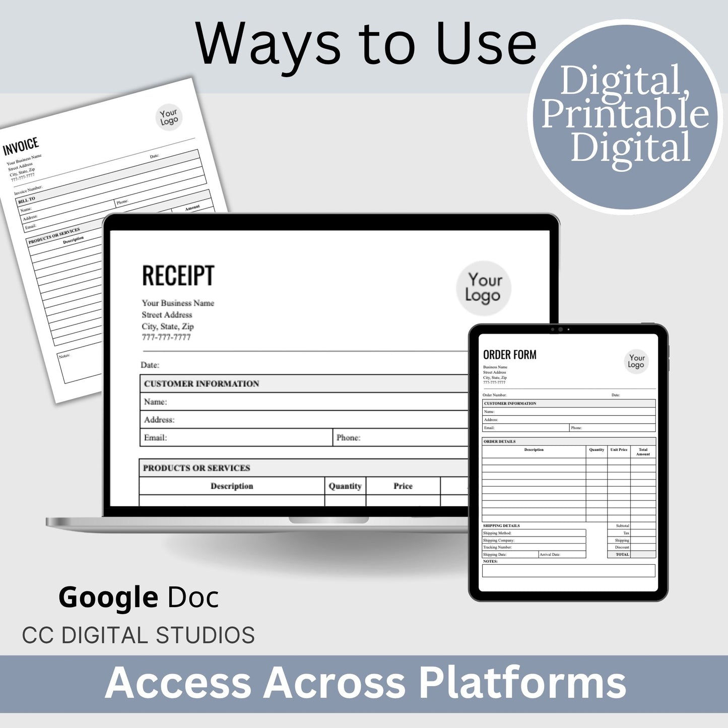 Business Forms Bundle - Google Doc