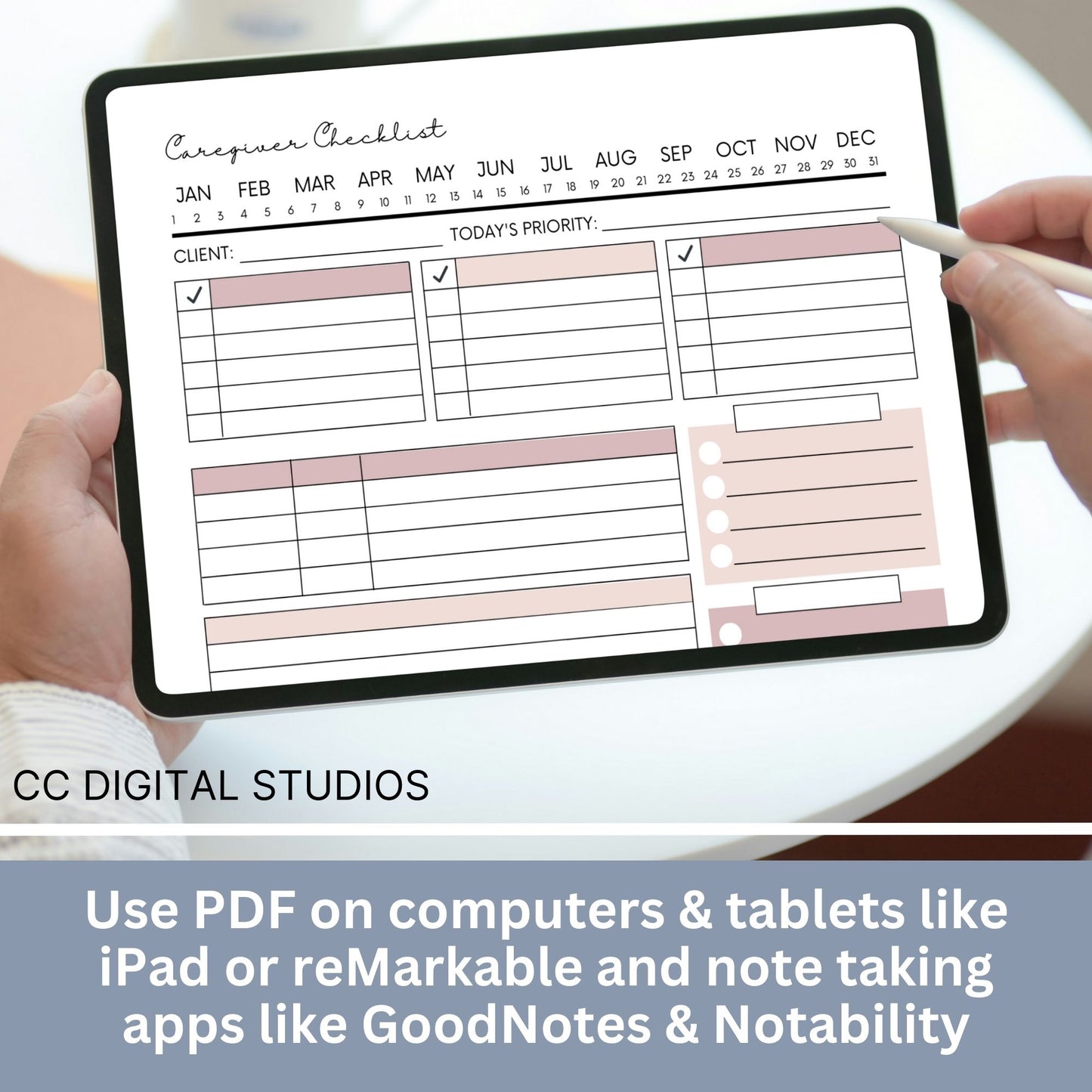Caregiver Home Care Visit Checklist - Fillable PDF