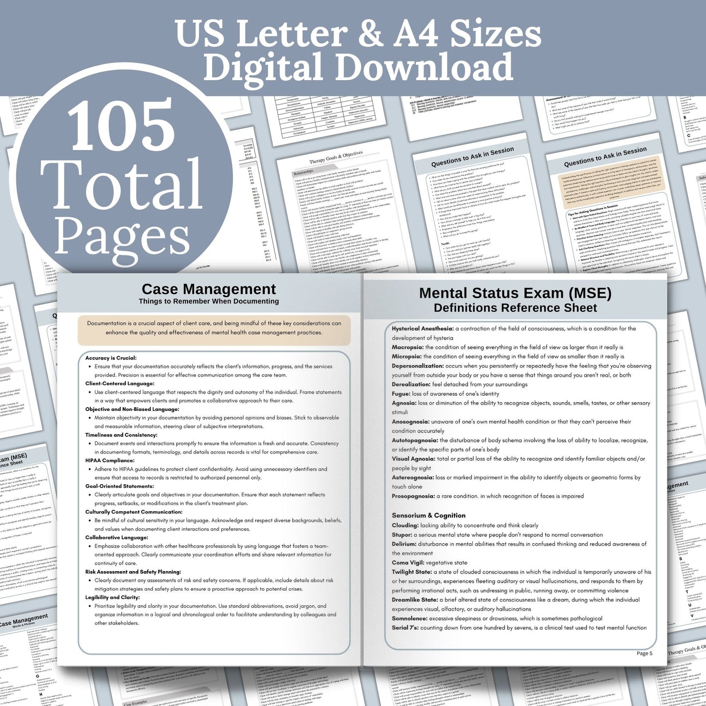 SAVE 20% with our mental health therapy cheat sheets bundle! Shops best seller therapy tools to help you feel prepared for your sessions. Have the tools in place to make your documentation easier!