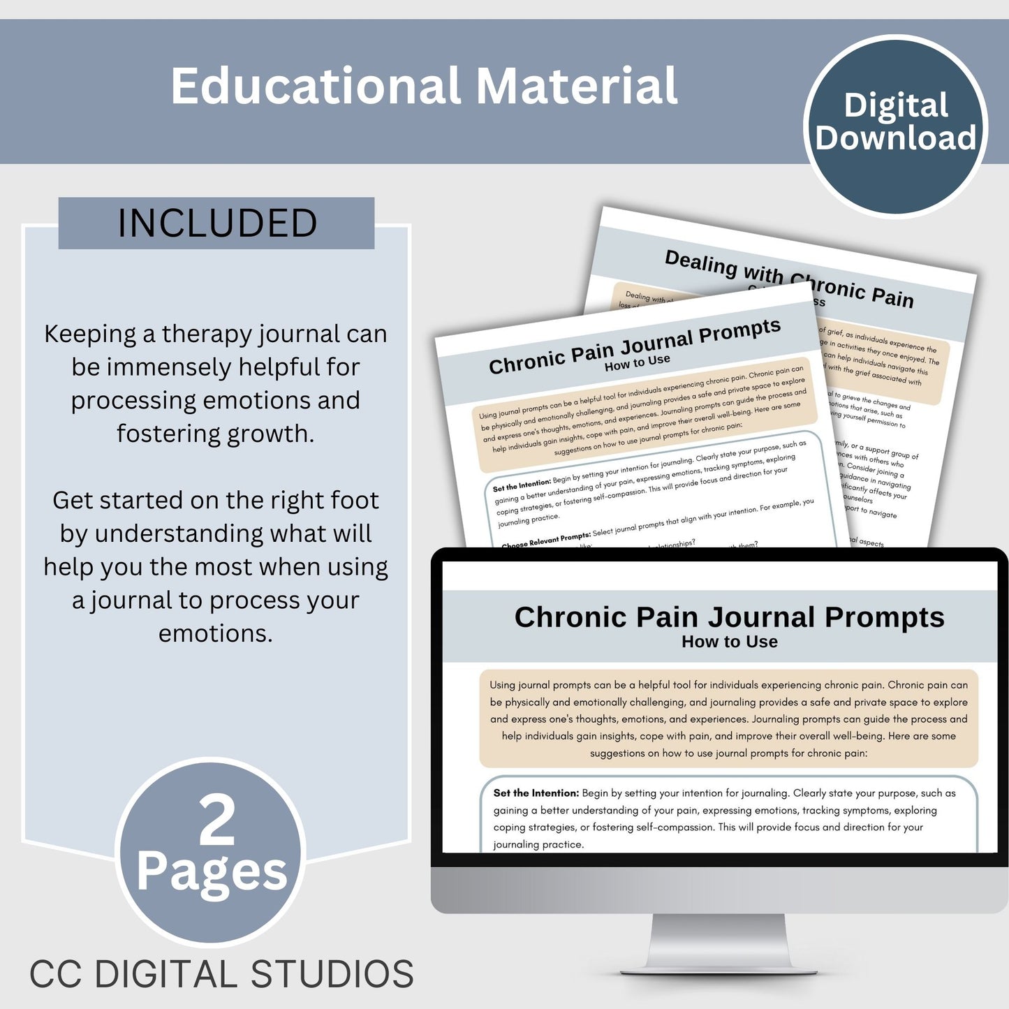 Chronic Pain Journal Prompts: Explore Emotions Safely