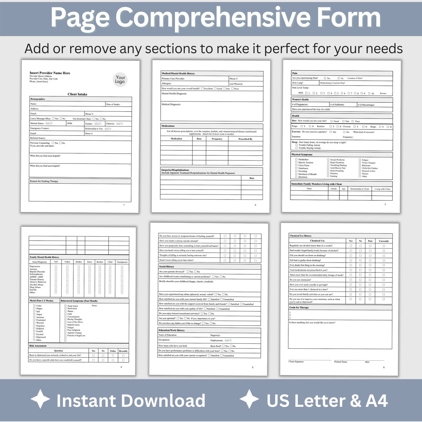 Client Intake Template for Mental Health Practitioners: Streamline Workflow