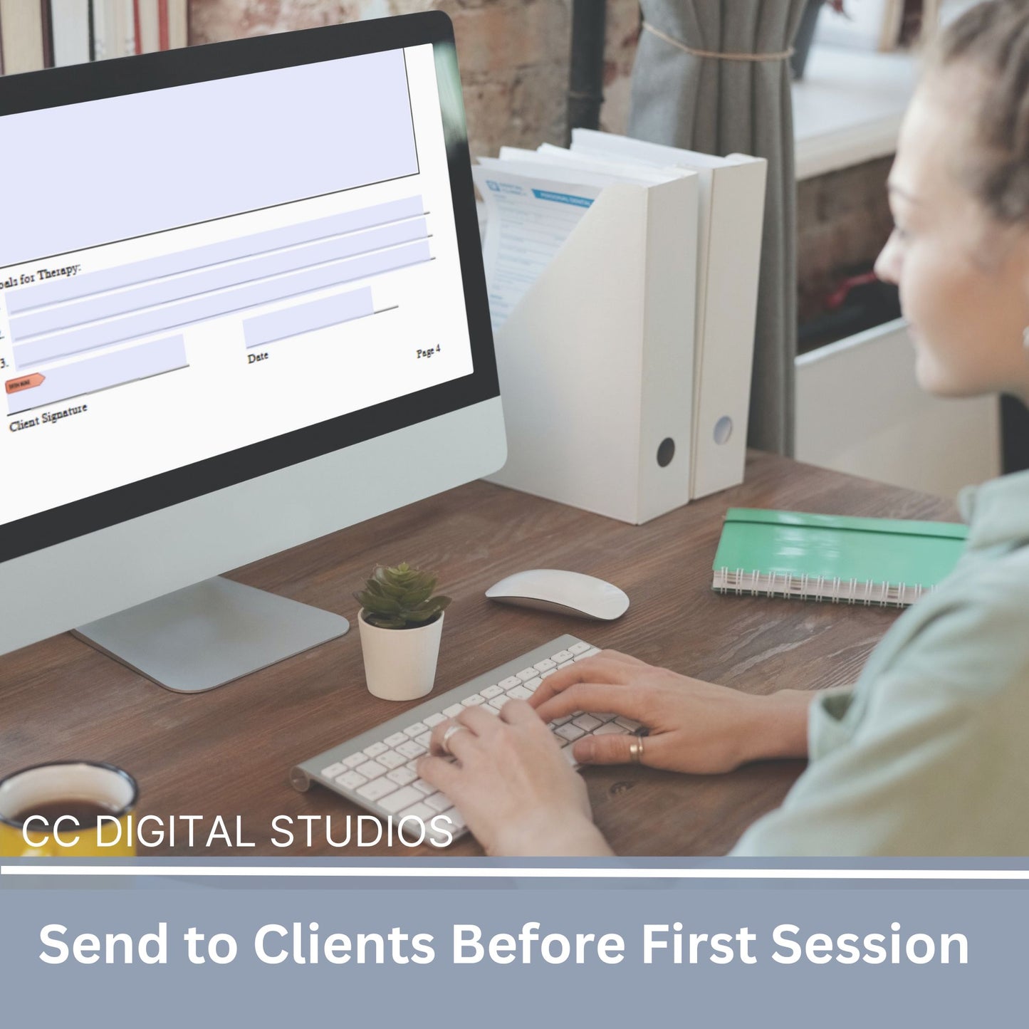 Comprehensive Client Intake Form, a fillable PDF template designed for mental health professionals. Tailored to therapists, counselors, psychologists, and social workers.