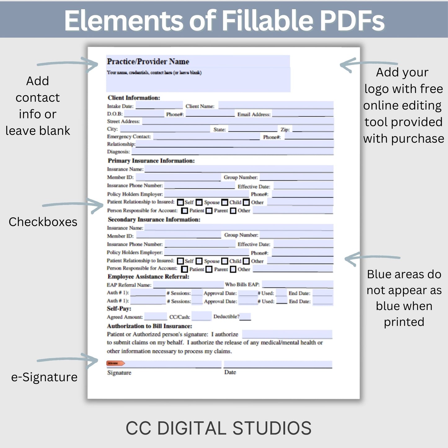 SAVE 35% when you buy our clinical billing bundle! Set your private practice up for success with billing/invoicing and insurance tools. Professional private practice fillable PDF forms for your therapist office.