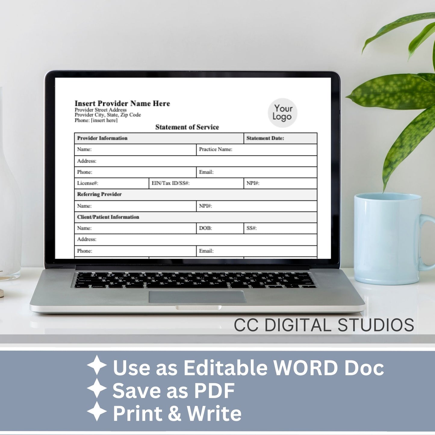 SAVE 35% when you buy our clinical billing bundle for client billing! Set your private practice up for success with billing/invoicing and insurance tools. Professional therapist office billing forms with easy to use WORD Doc templates.