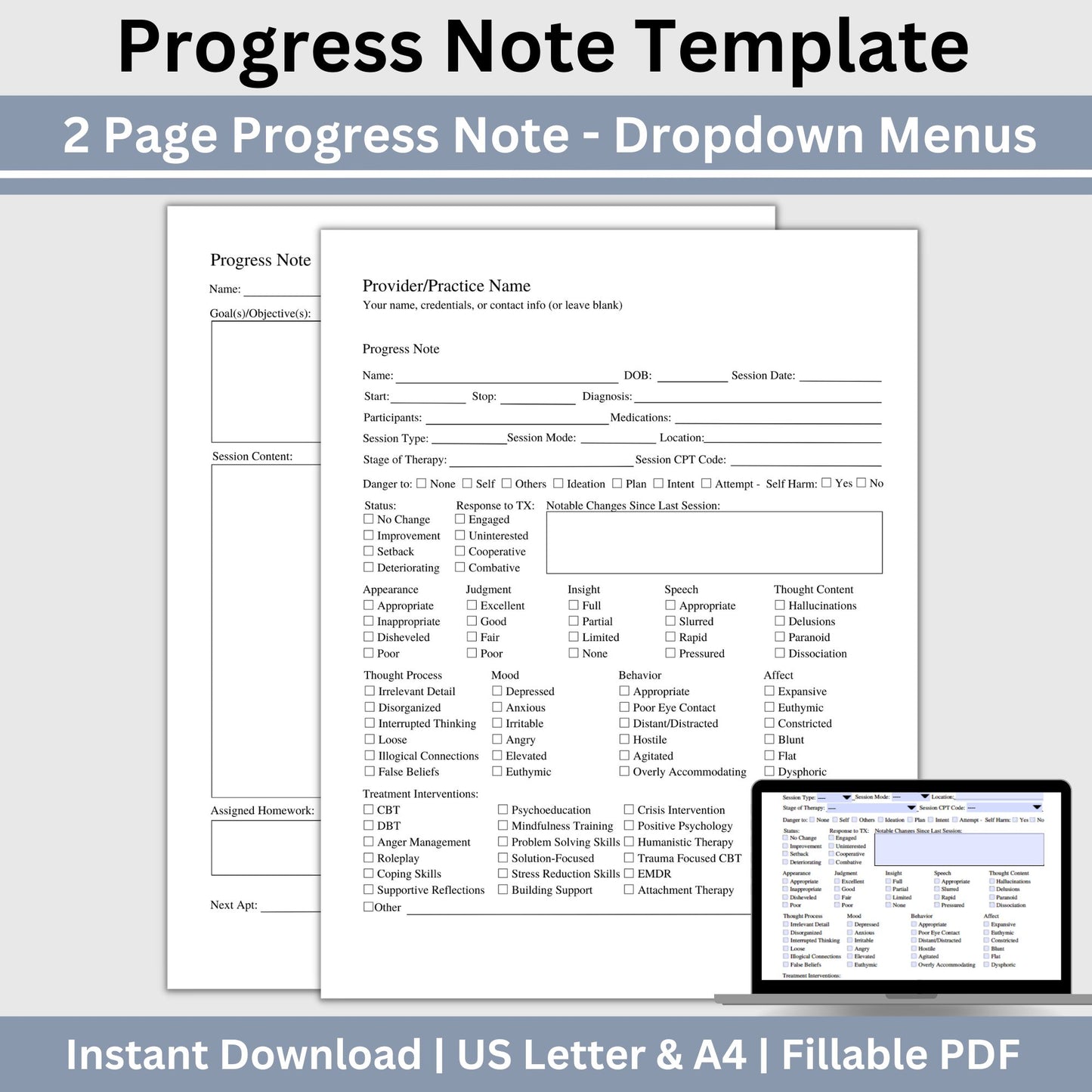 Clinician Documentation Bundle, SAVE 25%, Progress Notes, Client Intake, Treatment Plans, Biopsychosocial Assessment, FREE Discharge Note