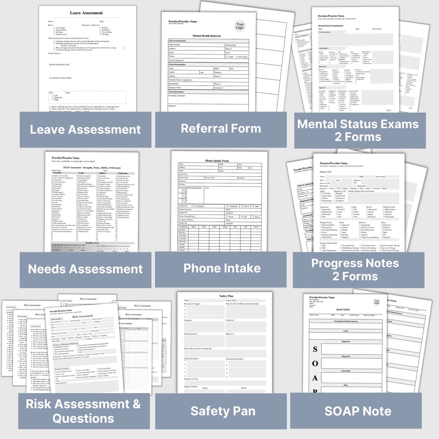 Therapy Documentation Bundle: Streamline Your Documentation Process