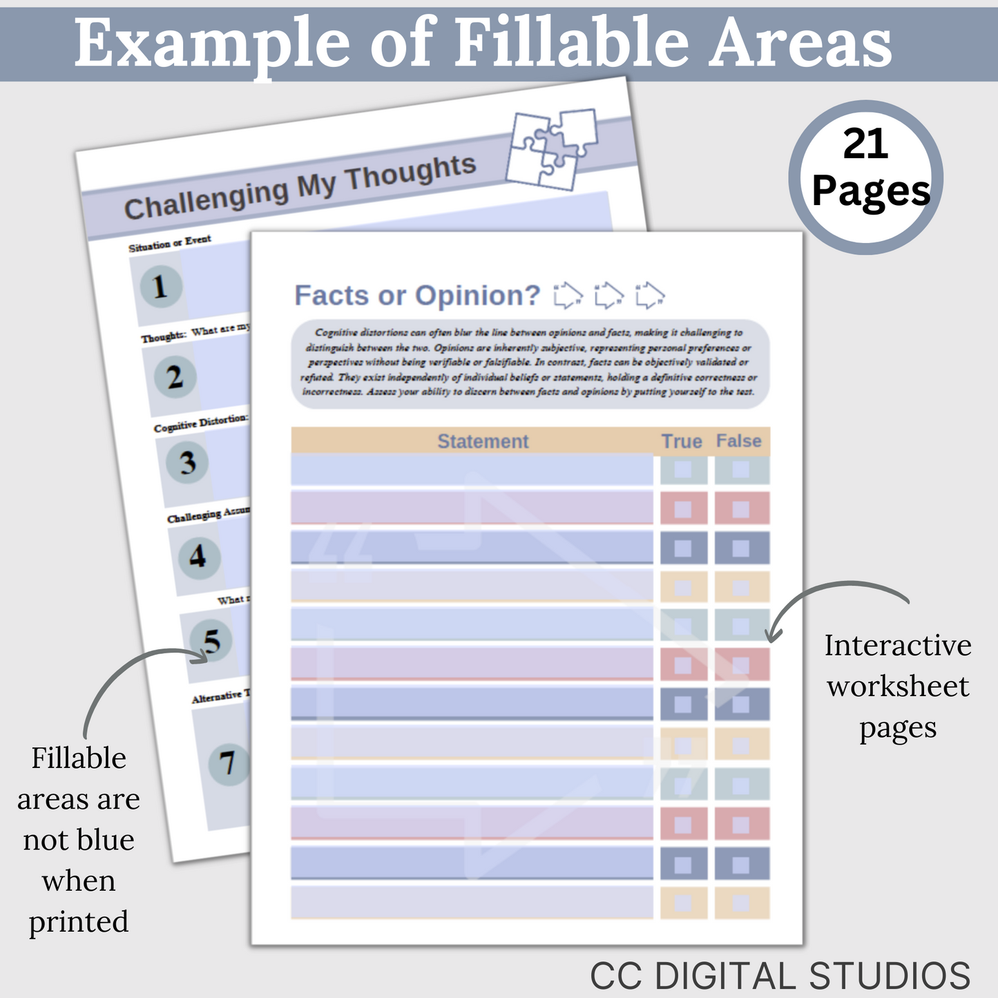 cognitive distortion therapy worksheets are designed to help you gain insight into and challenge your thinking patterns. Crafted to guide you through the process of identifying and addressing specific cognitive distortions