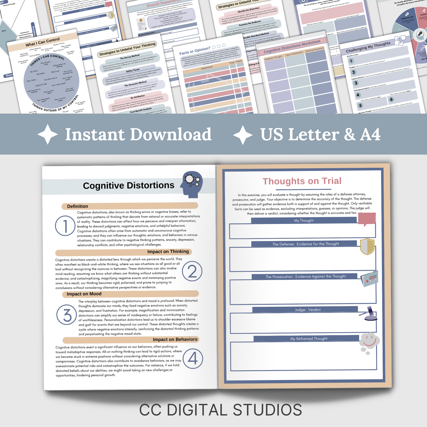 cognitive distortion therapy worksheets are designed to help you gain insight into and challenge your thinking patterns. Crafted to guide you through the process of identifying and addressing specific cognitive distortions