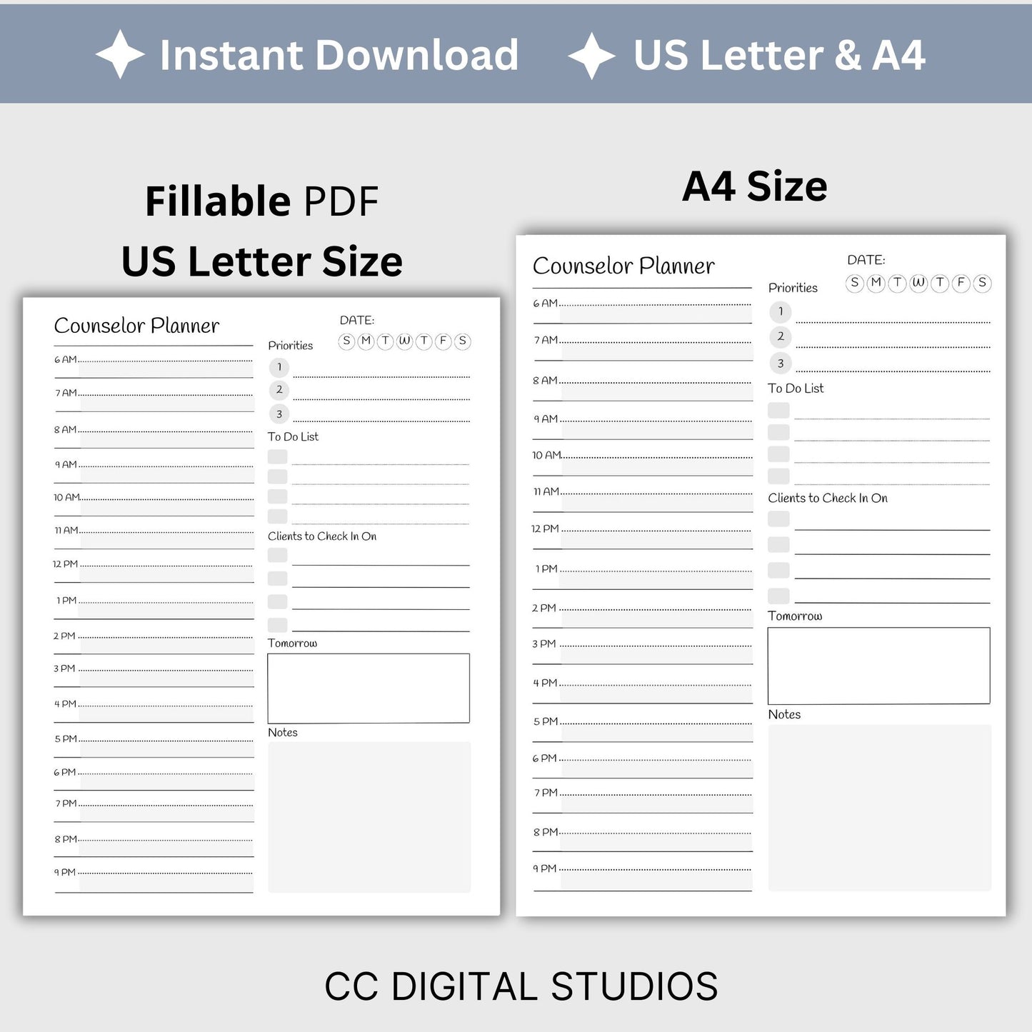 Counselor Daily Planner 30 Min Daily Planner