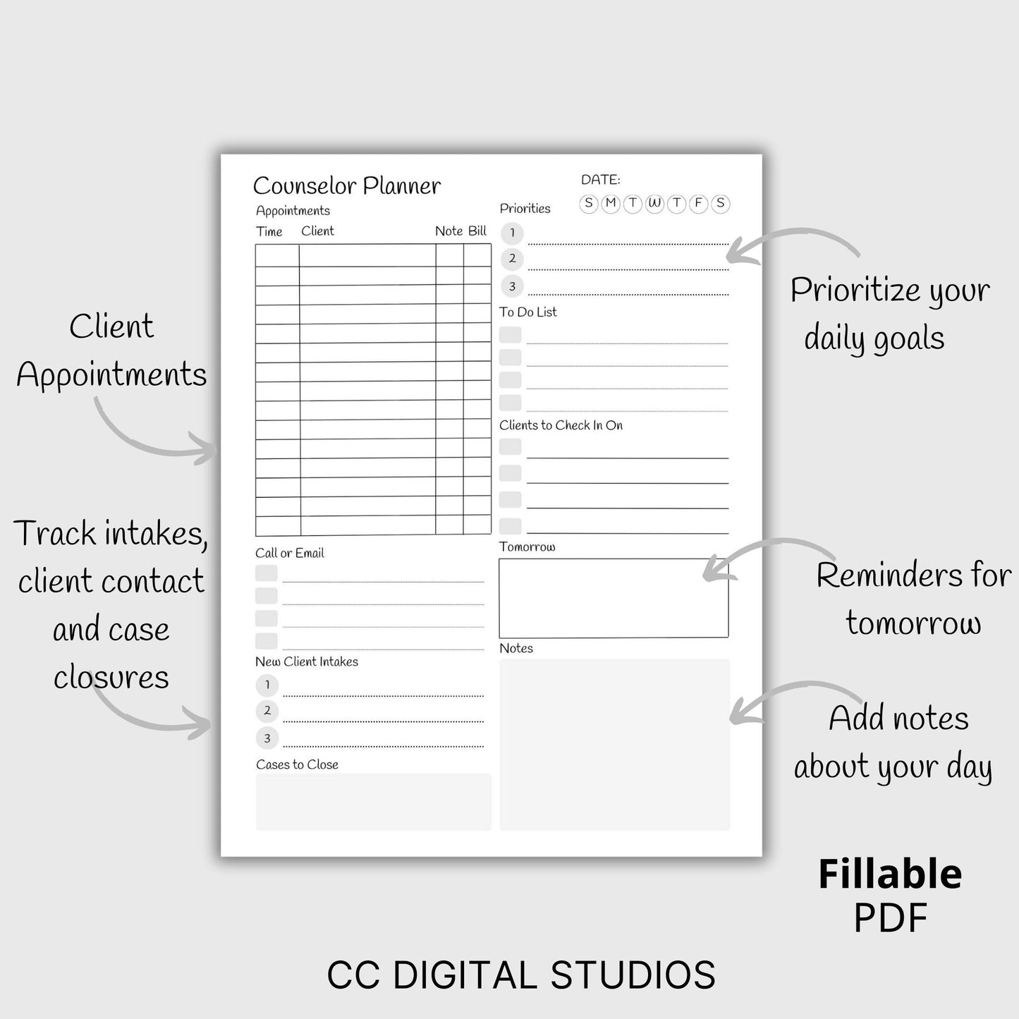 Counselor Daily Appointment Planner
