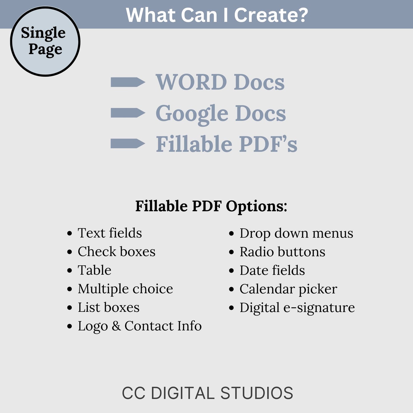 Custom Template Design: Single Page