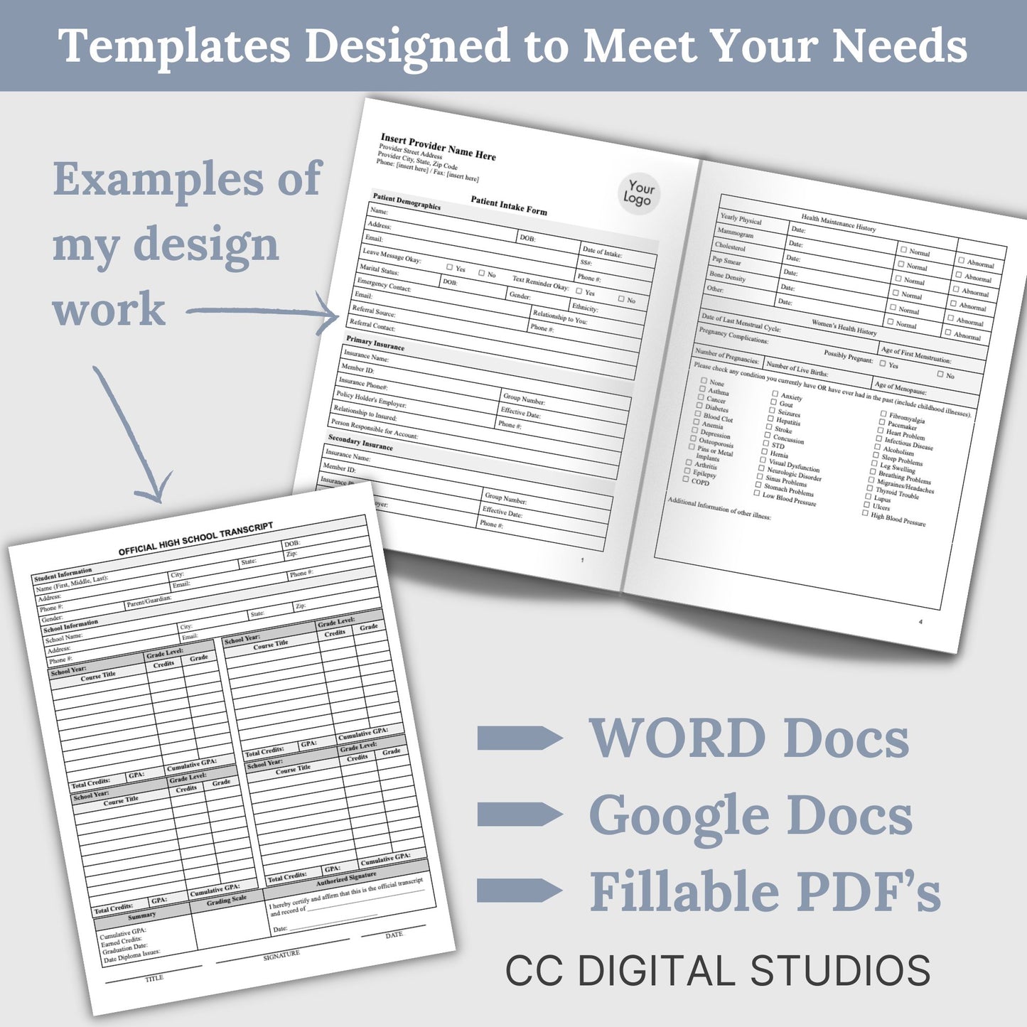 Custom Template Design: Basic Package