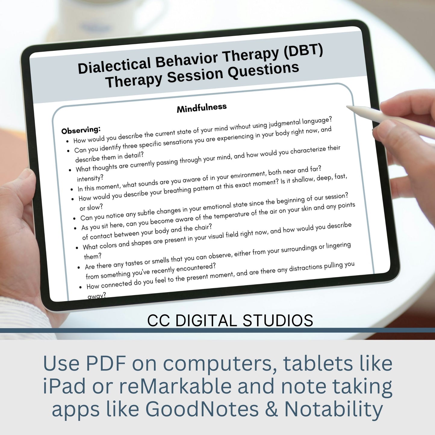 DBT skills in therapy sessions with our comprehensive Therapy Questions Reference Sheet, designed to facilitate meaningful discussions and foster self-reflection. With 450 therapy questions, this therapy cheat sheet is an invaluable tool for counseling offices, offering a practical guide for psychotherapy sessions.