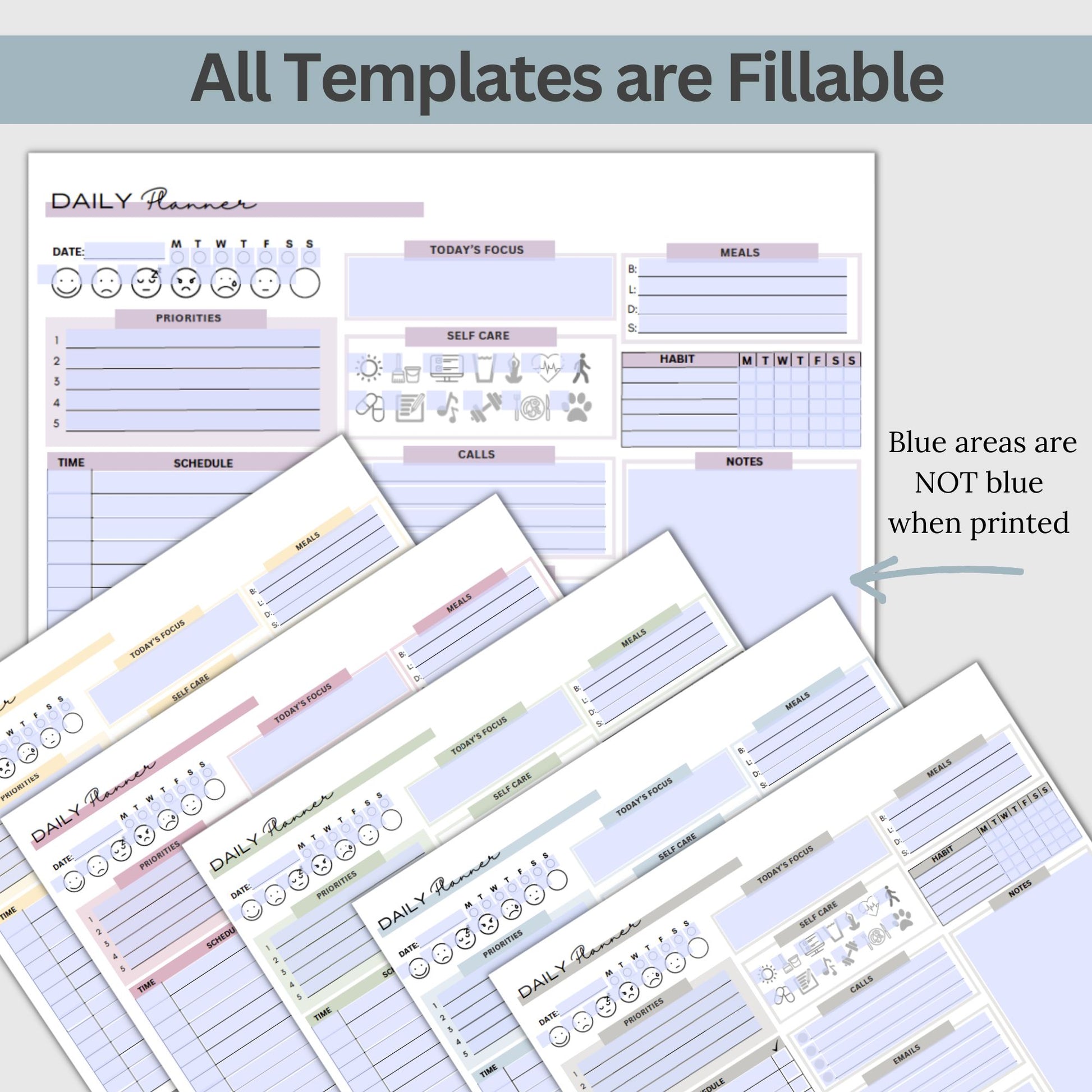 Get ready to boost your productivity and conquer your daily schedule with this beautifully designed digital and printable daily planner. Whether you're a busy professional, a diligent student, or a super-organized individual, this planner is your secret weapon to stay on top of your game.