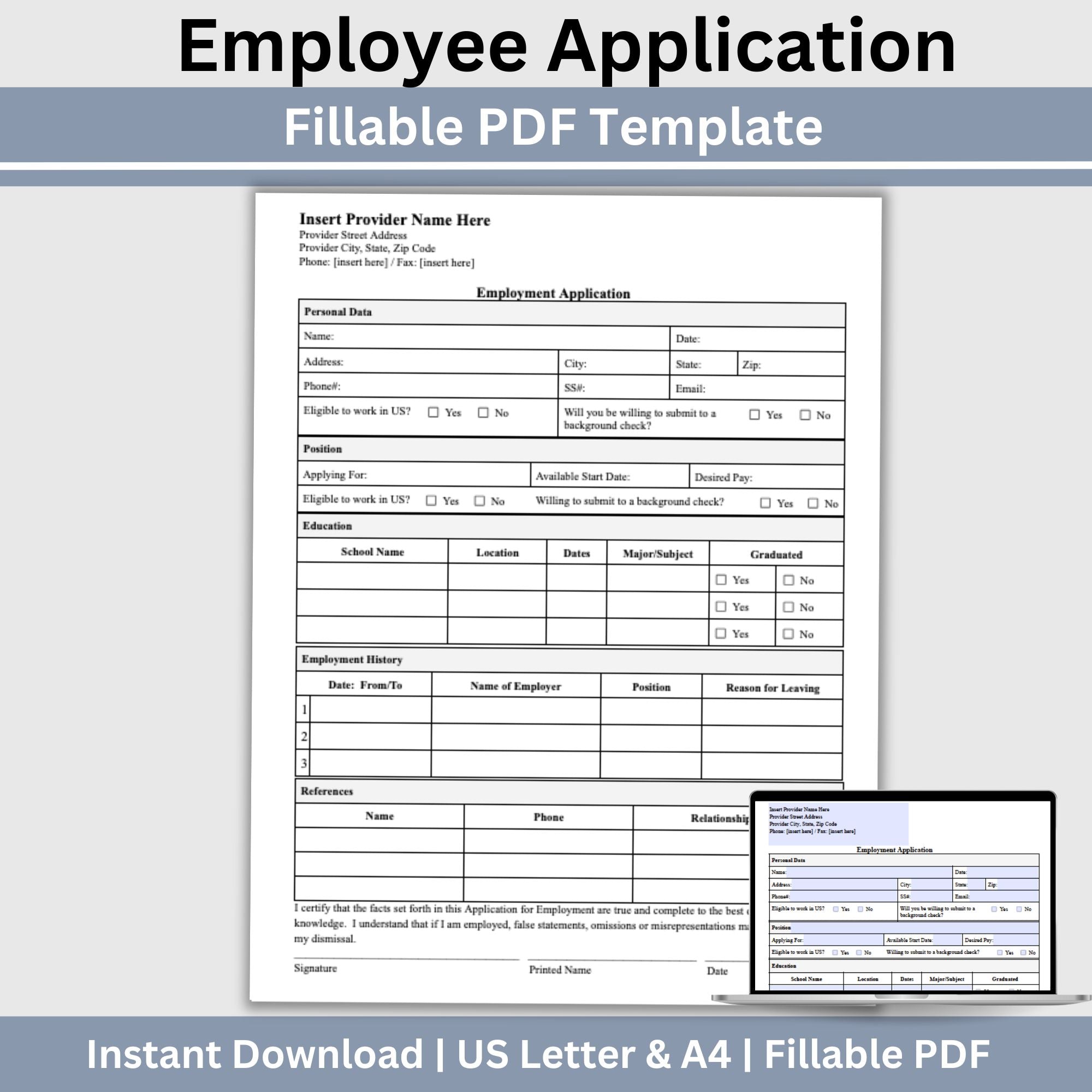 Employment Application - Fillable PDF – CCDigitalStudios employment-application-fillable-pdf-ccdigitalstudios
