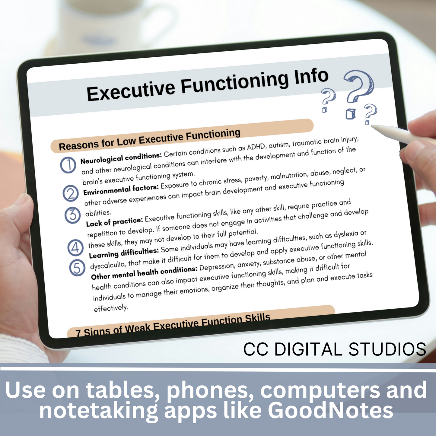 Executive Functioning Skills Workbook: Enhance Mental Health & Executive Functioning