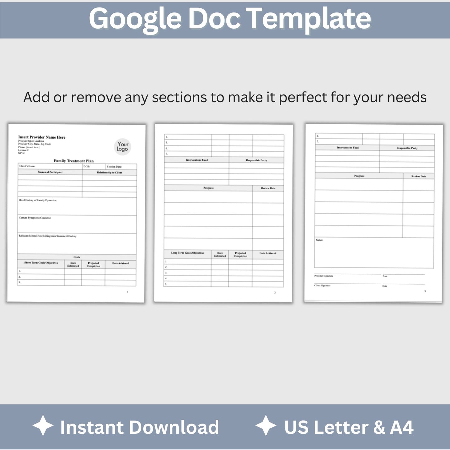 Treatment plan for family therapy sessions. With this template, you'll have a clear and organized way to create family treatment plans that are evidence-based and comprehensive. It's perfect for therapists, counselors, social workers, and other mental health professionals. It's designed to save you time and streamline your process, so you can focus on providing the best possible care to your clients.