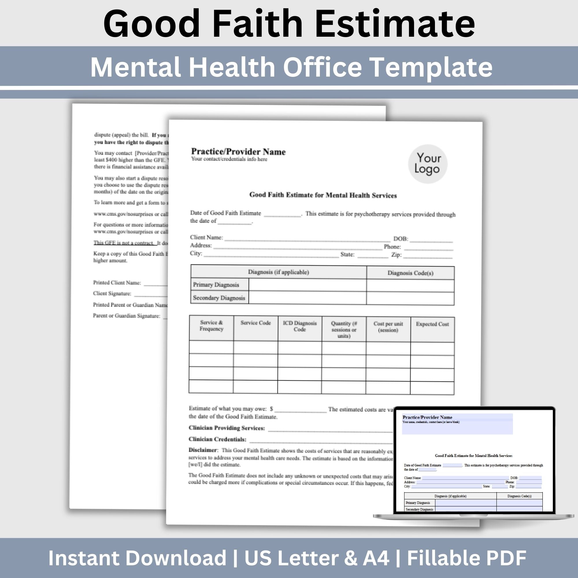 good-faith-estimate-form-for-therapist-office-ccdigitalstudios for Free Printable Good Faith Estimate Form Good Faith Estimate Form for Therapist Office – CCDigitalStudios for Free Printable Good Faith Estimate Form