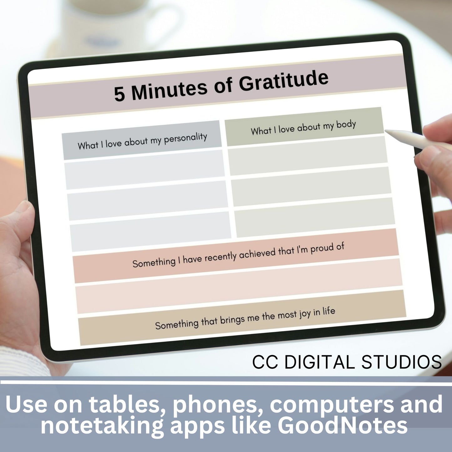 Gratitude Journal, designed to help you explore your feelings and cultivate a positive mindset. Gratitude Journal With Journal Prompts, Gratitude Worksheets for Self Care Planner, Wellness Journal Self Reflection, Positive Thinking