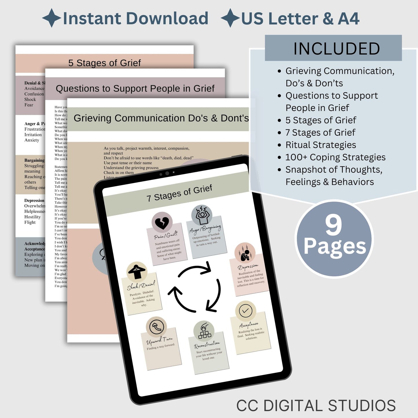 Grief Support for Clients/Friends/Family, Grief and Loss, Coping With Loss, Grief Therapy Worksheets, Loss of A Loved One, Bereavement. Grieving Support, recent loss, loss of father, loss of mother, loss of pet, loss of child