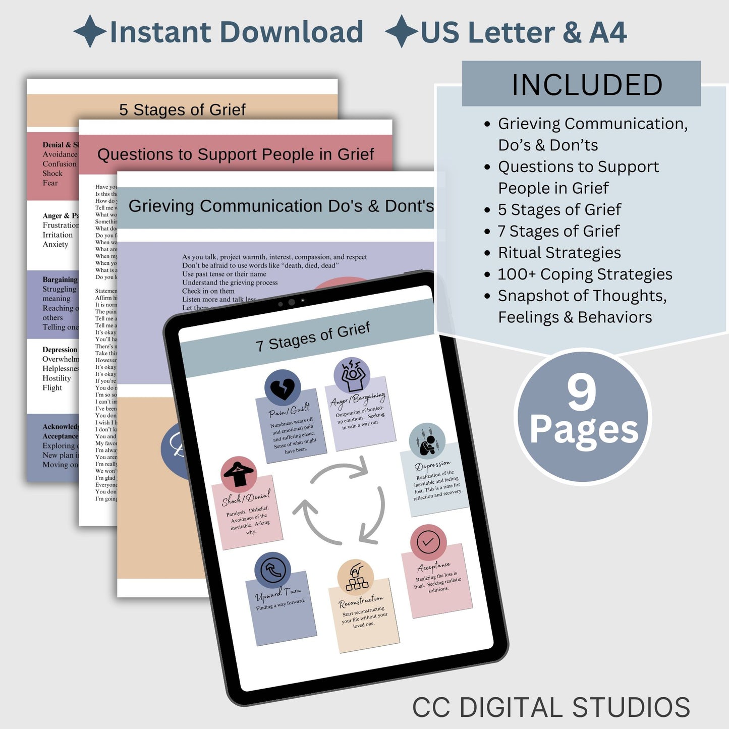 Grief Support for Clients/Friends/Family, Grief and Loss, Coping With Loss, Grief Therapy Worksheets, Loss of A Loved One, Bereavement. Grieving Support, recent loss, loss of father, loss of mother, loss of pet, loss of child