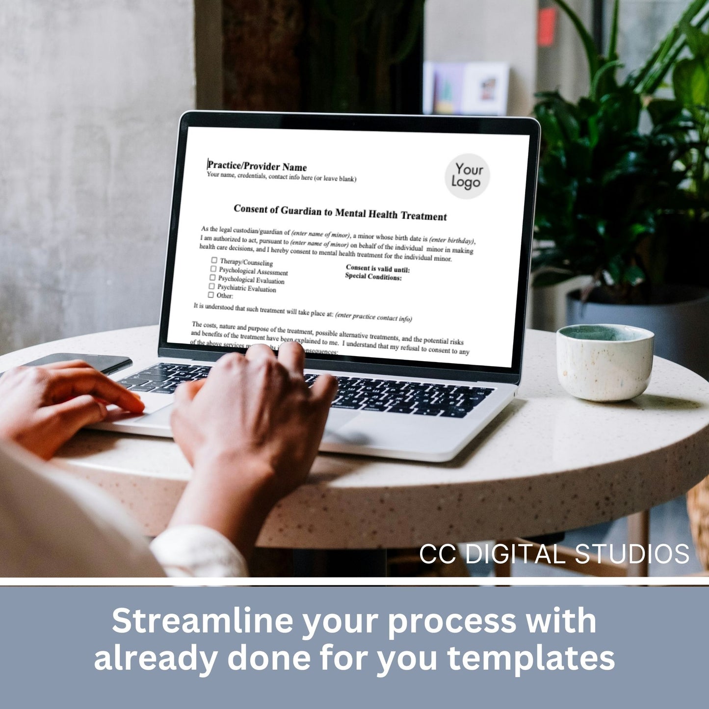 Guardian consent for mental health treatment. Easily customize this template to fit your practice's unique needs, maintain client privacy with secure WORD Doc format, and save valuable time