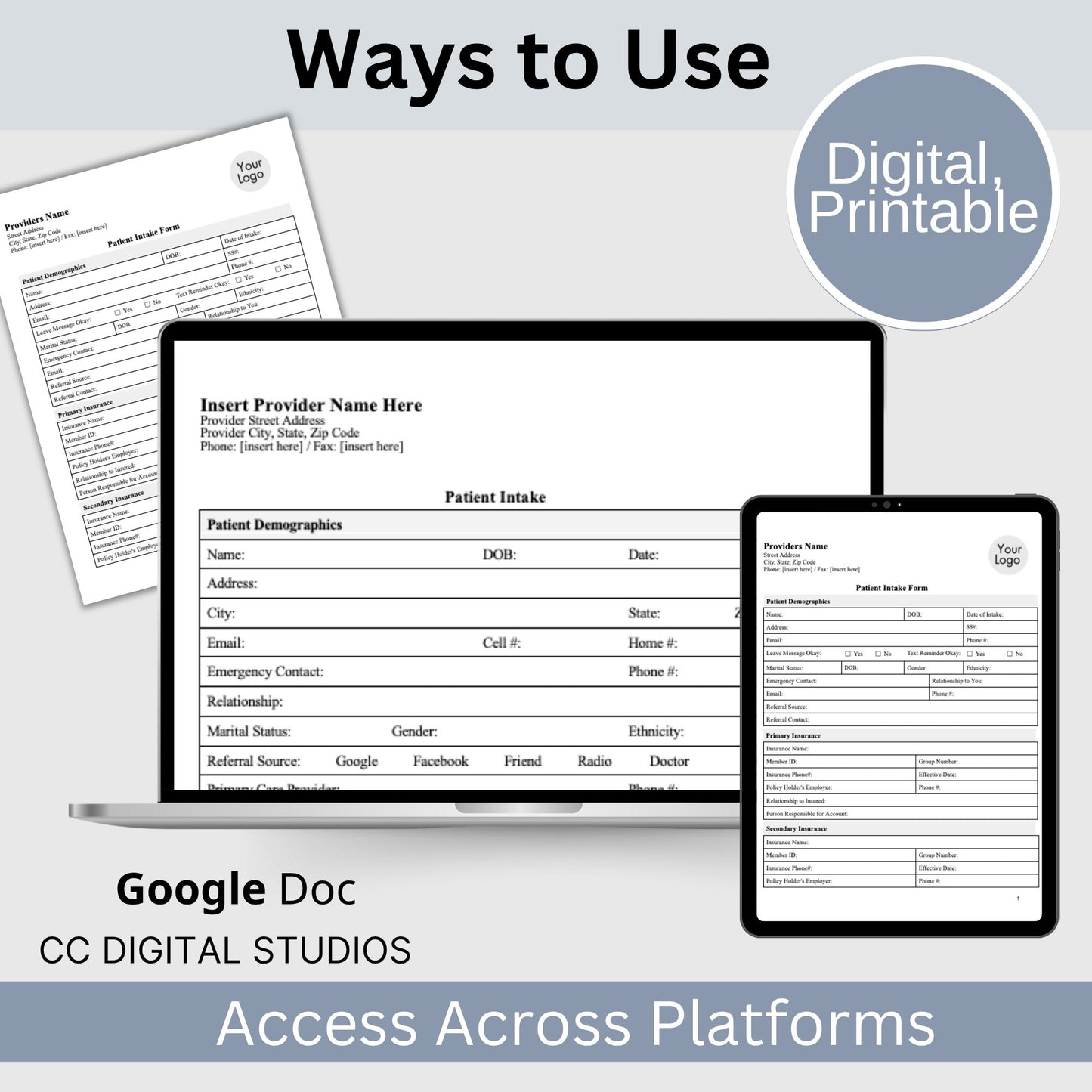 Medical Office Policy Consents Legal Forms - Google Doc
