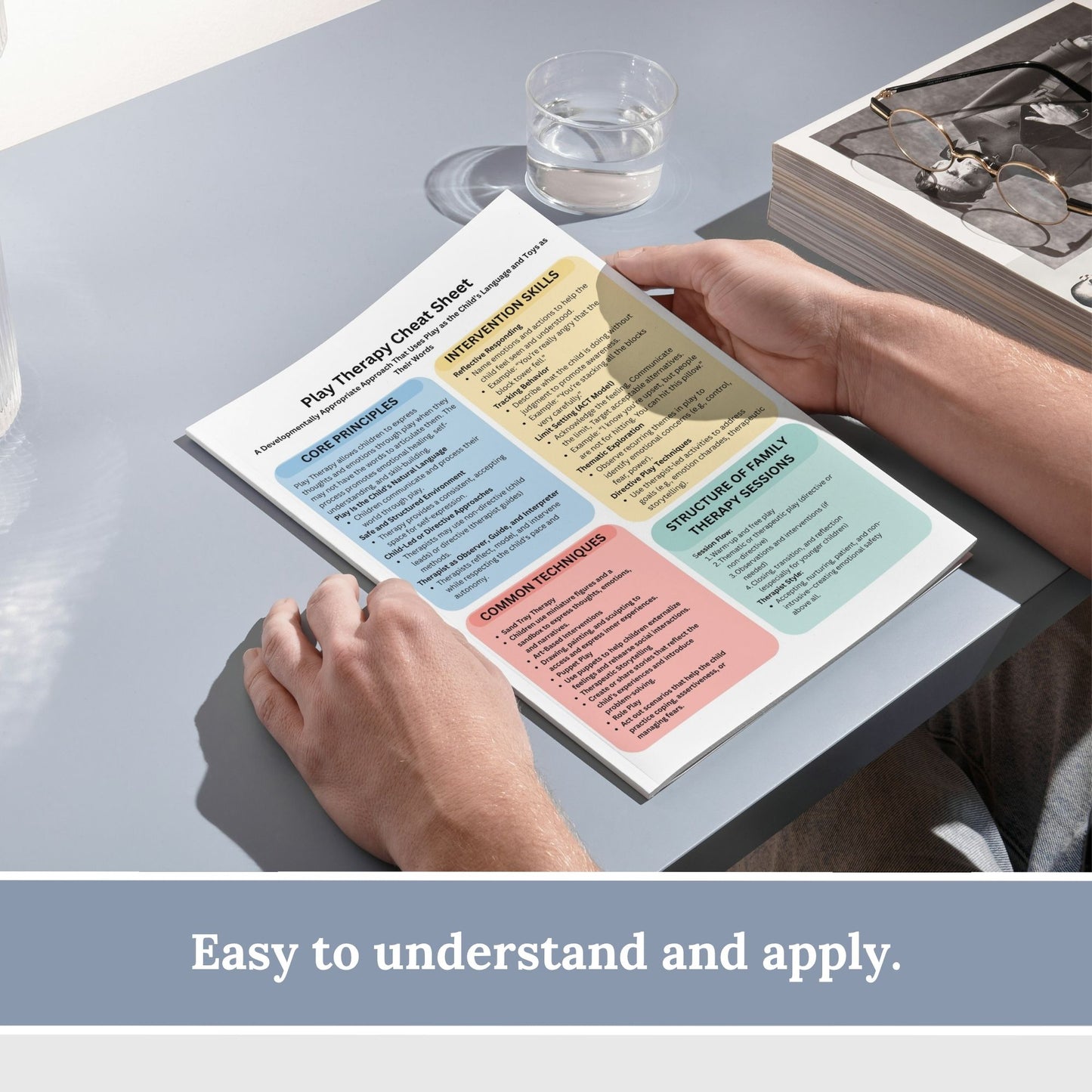 Therapy Intervention List Cheat Sheet Bundle