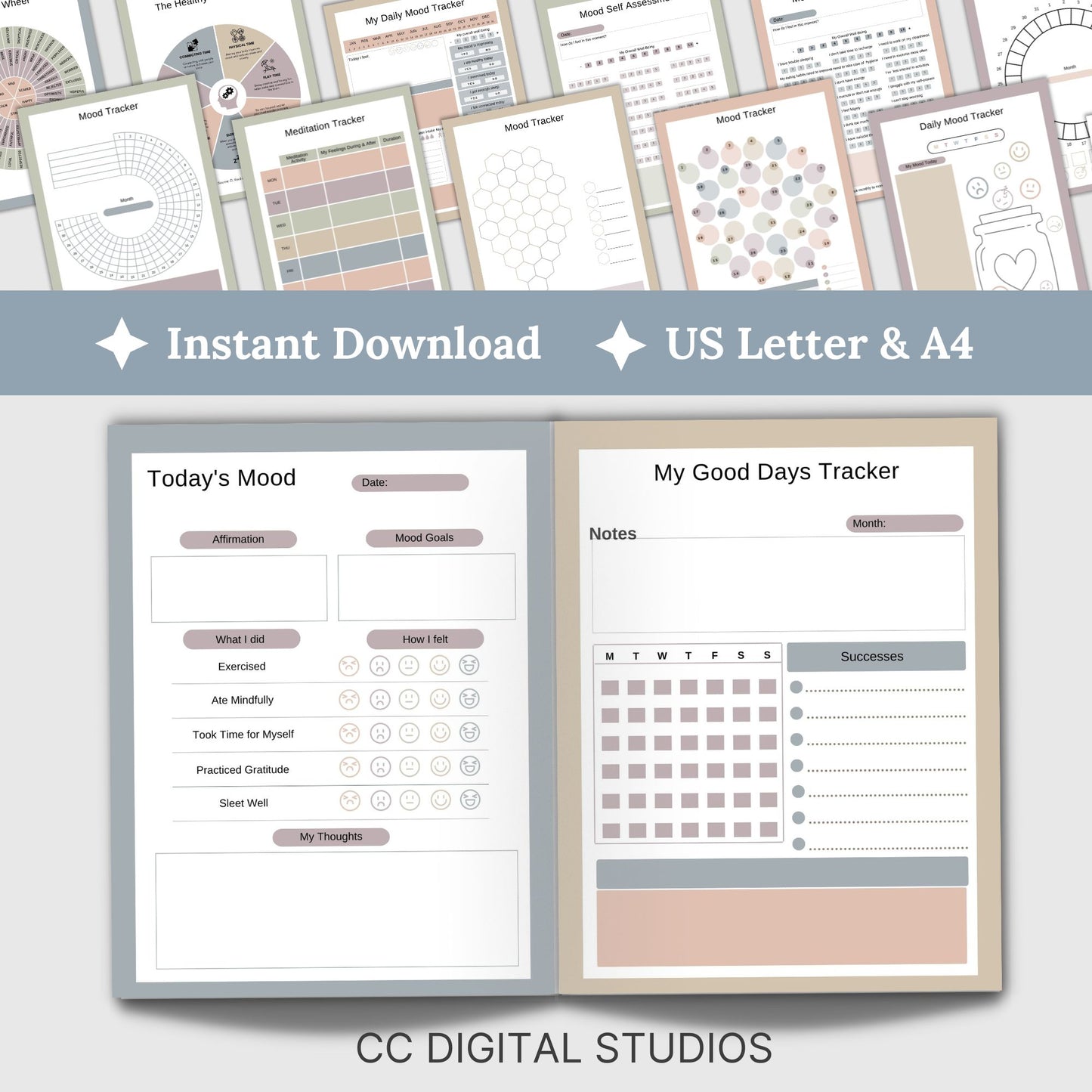 Mood Tracker Worksheets