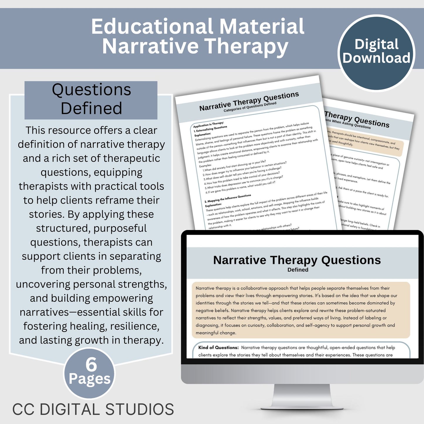 Narrative Therapy Questions: 300 Question Resource for Therapists