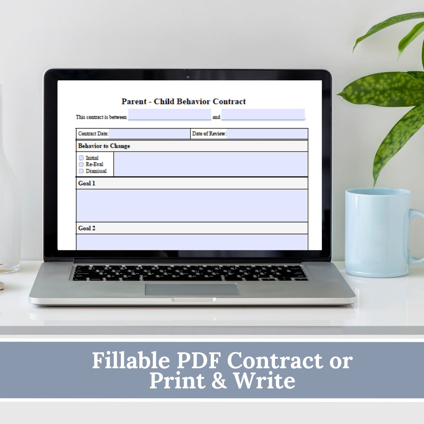 Parent-Child Behavior Contract with How-To Guide