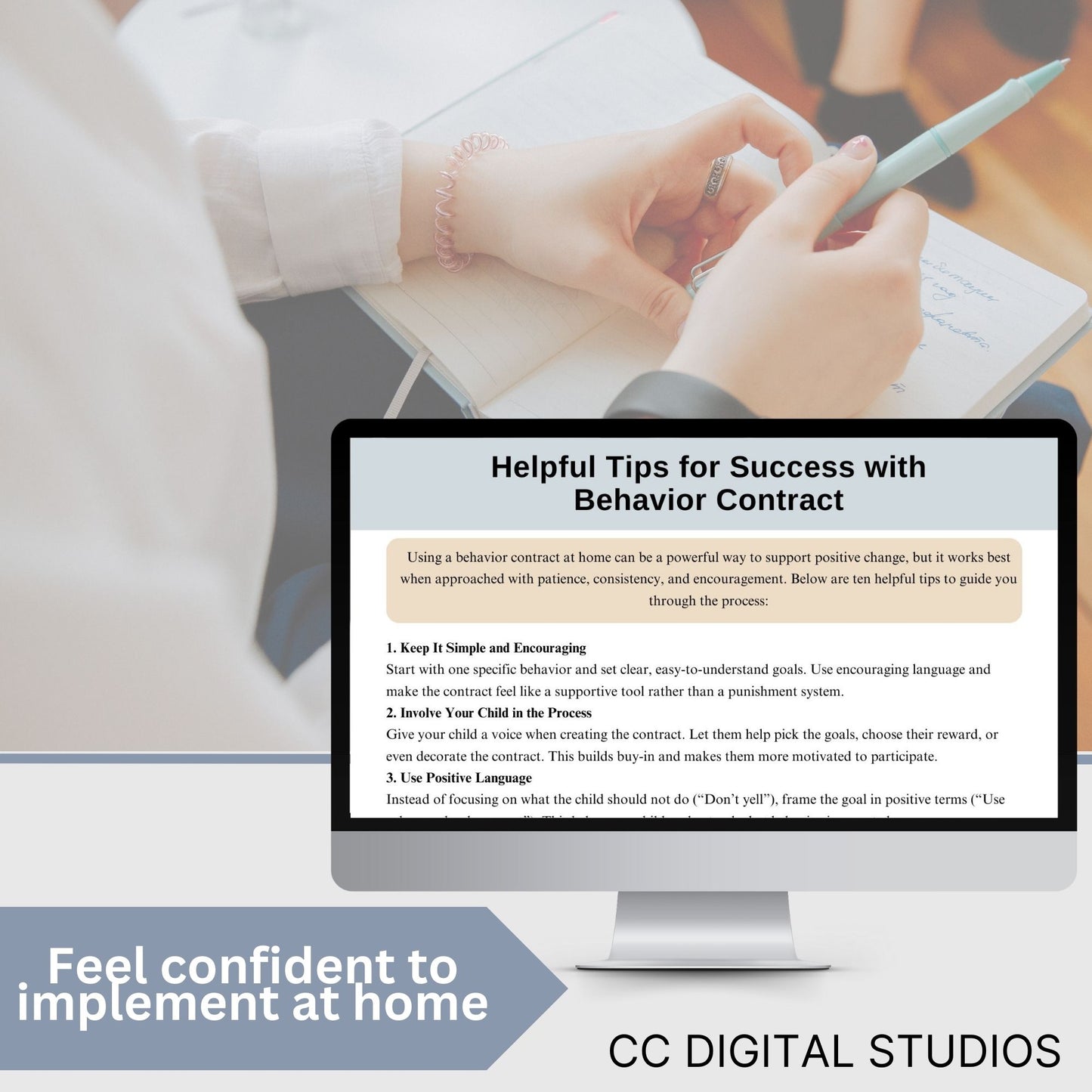 Parent-Child Behavior Contract with How-To Guide