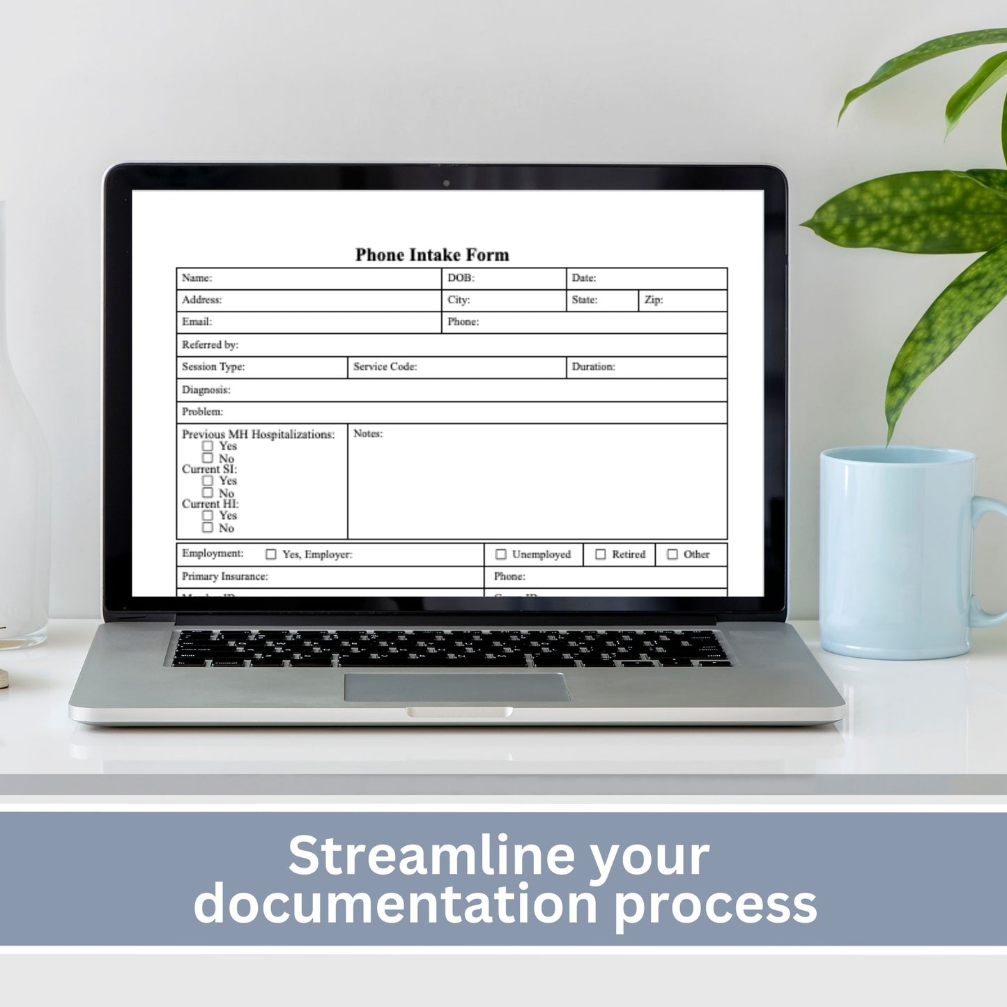 Phone client intake form for Mental Health Counselors. This template is perfect for gathering essential client information. Phone Consult for Clinicians, Client Contact Sheet, Psychology Therapy Notes, Therapist Office Therapy Forms