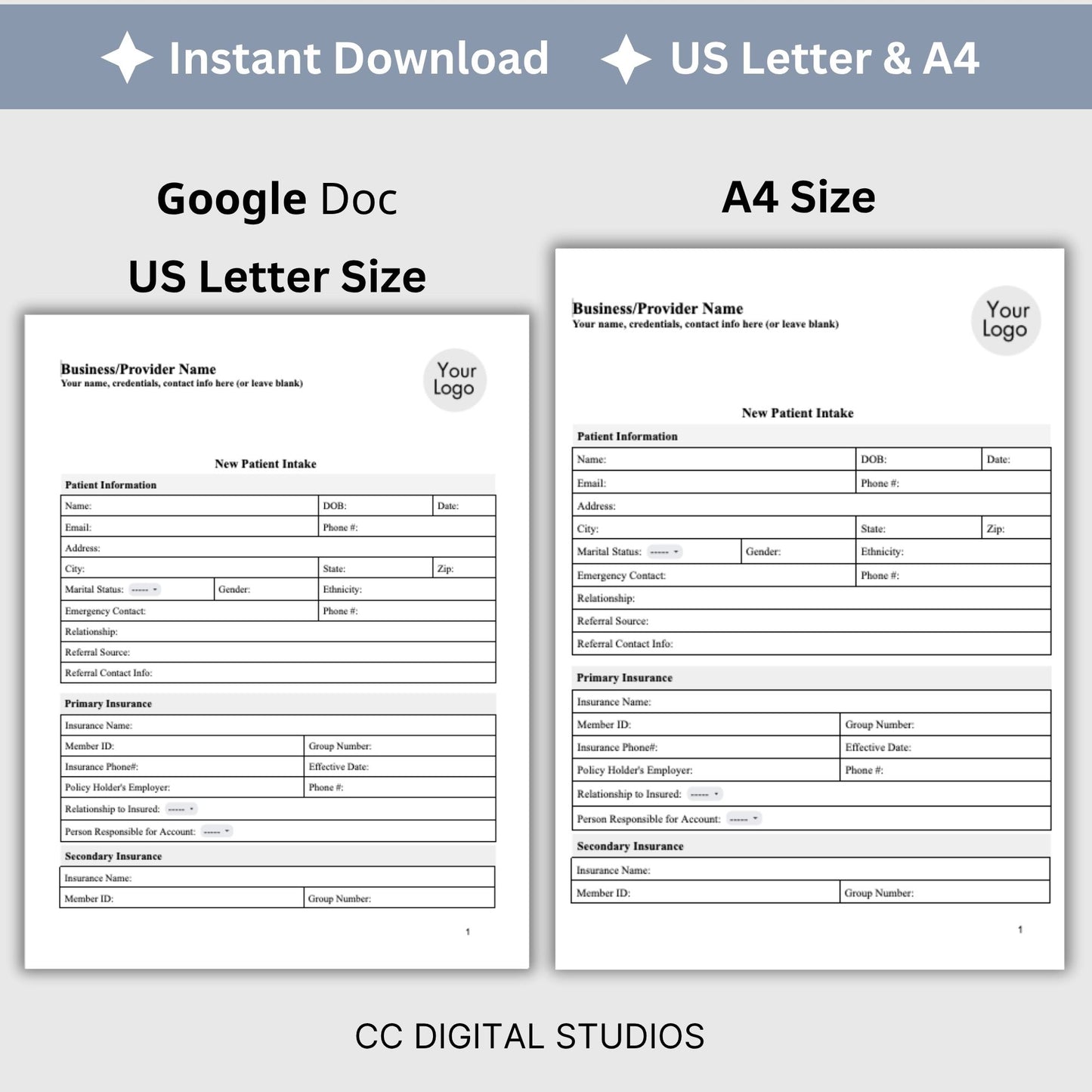Physical Therapy & Occupational Therapy Intake Form - Google Doc
