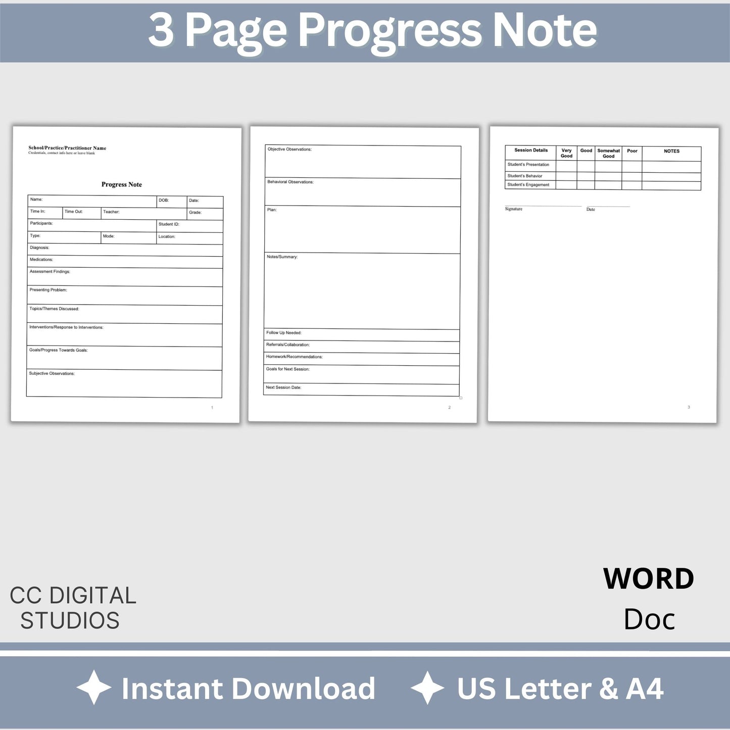 Progress Note for School Psychologists, School Counselor Template, Counseling Resources, School Social Worker Progress Note Template. Therapy goals, therapy intervention, therapy notes, therapist template