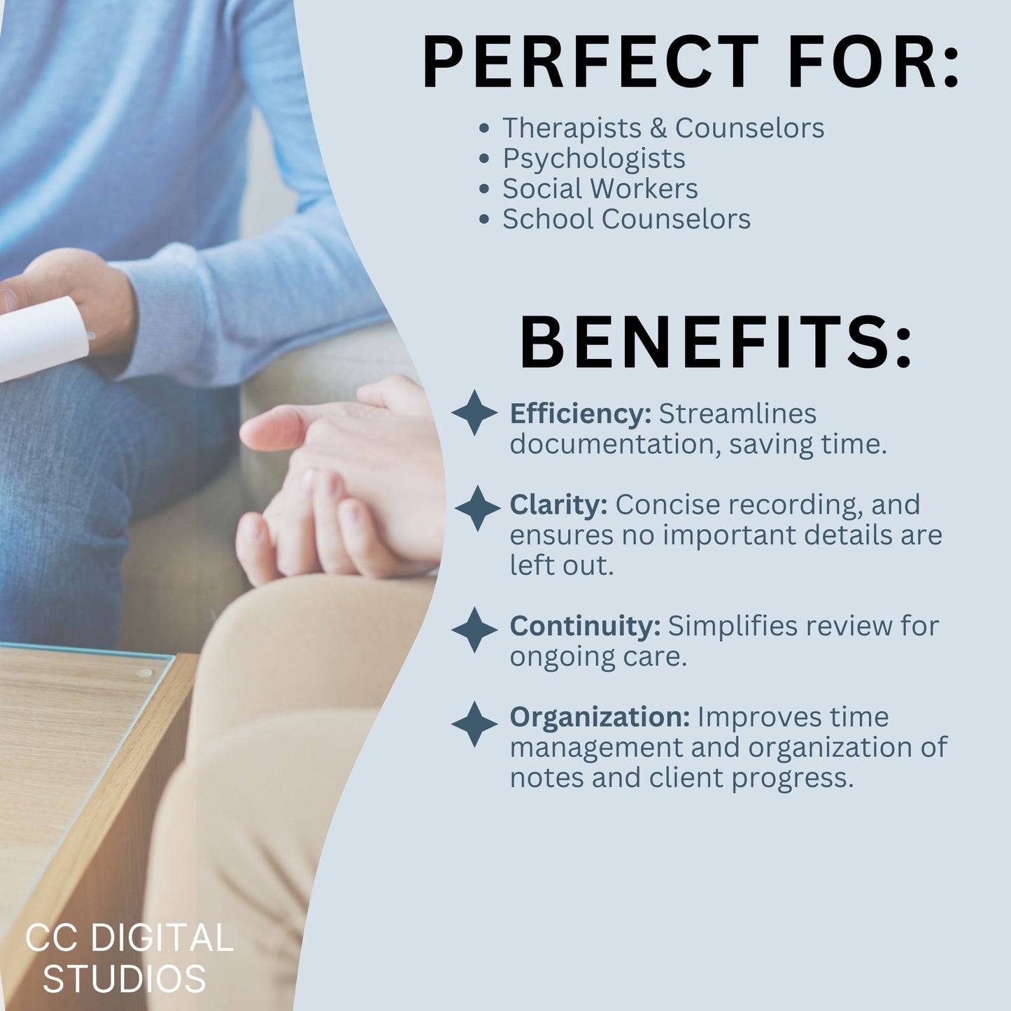 Enhance your counseling office by utilizing our fully editable Google Doc Progress Notes therapist template designed for streamlining documentation processes, enhancing client care, and keeping the private practice organized.