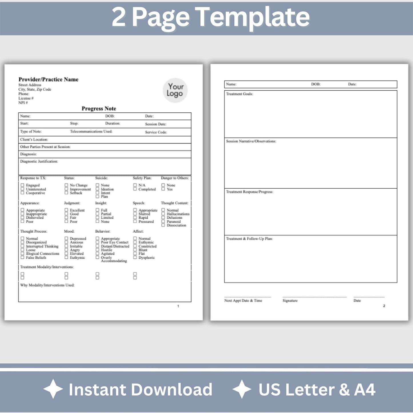 Progress Note, specifically designed for Telemental Health. Progress note therapist tool for documentation. Therapist office paperwork made easy with this fillable template. Therapist Planner, psychology, therapy notes, telehealth