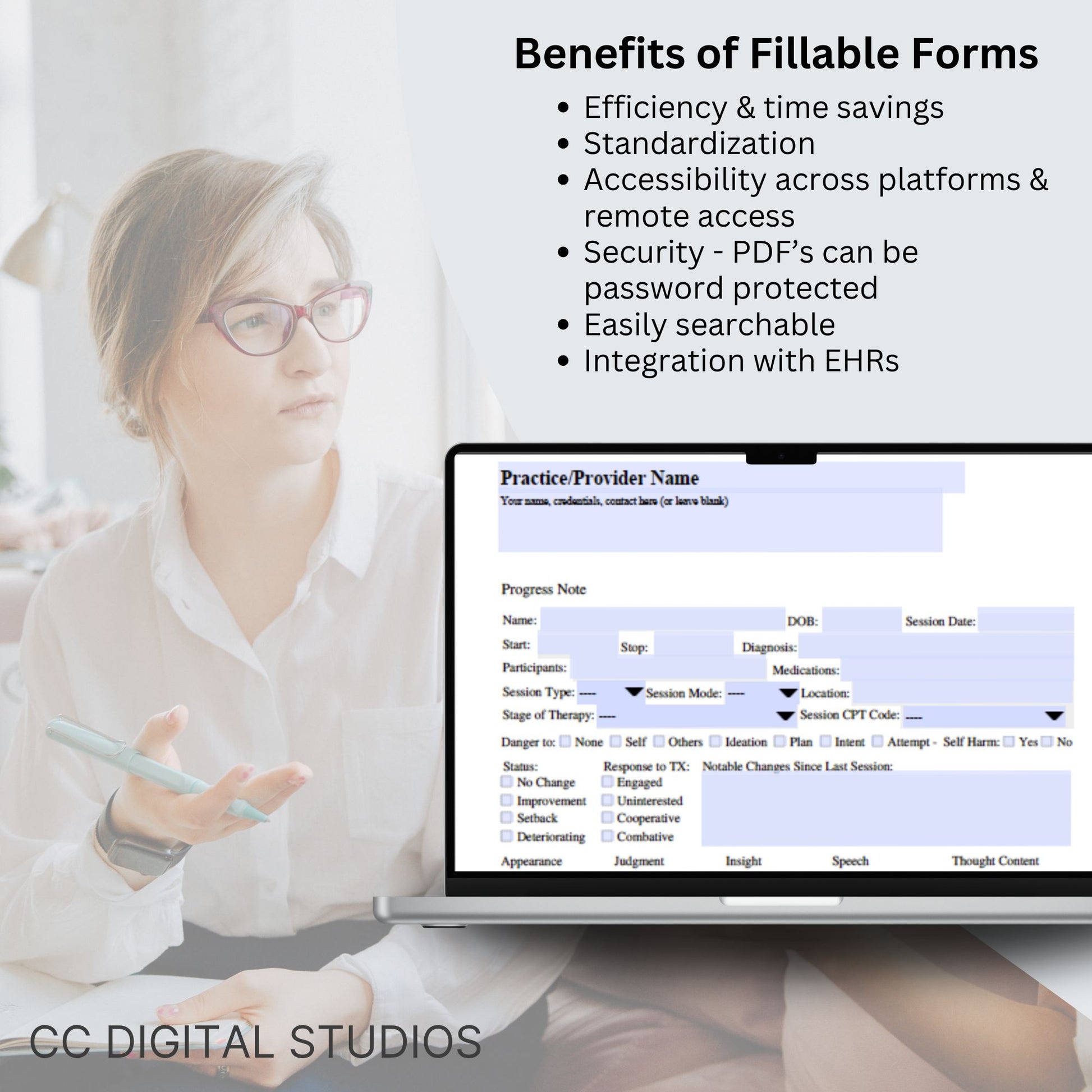 Therapy progress notes template designed specially for Mental Health Counselors and Therapists. Elevate your counseling office documentation with this user-friendly therapist template