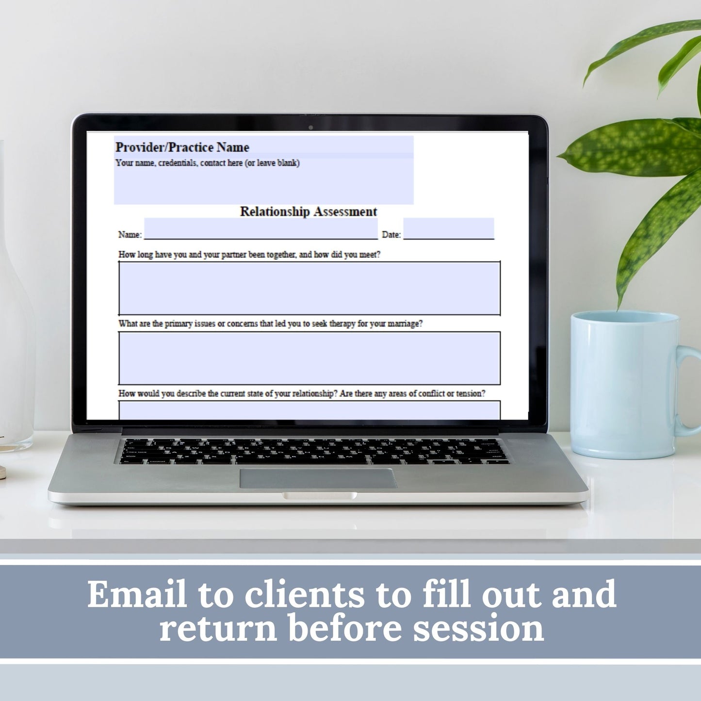 Relationship Assessment for Clinicians, Marriage Counseling Questionnaire, Mental Health Assessment, Therapist Tool, Couples Therapy