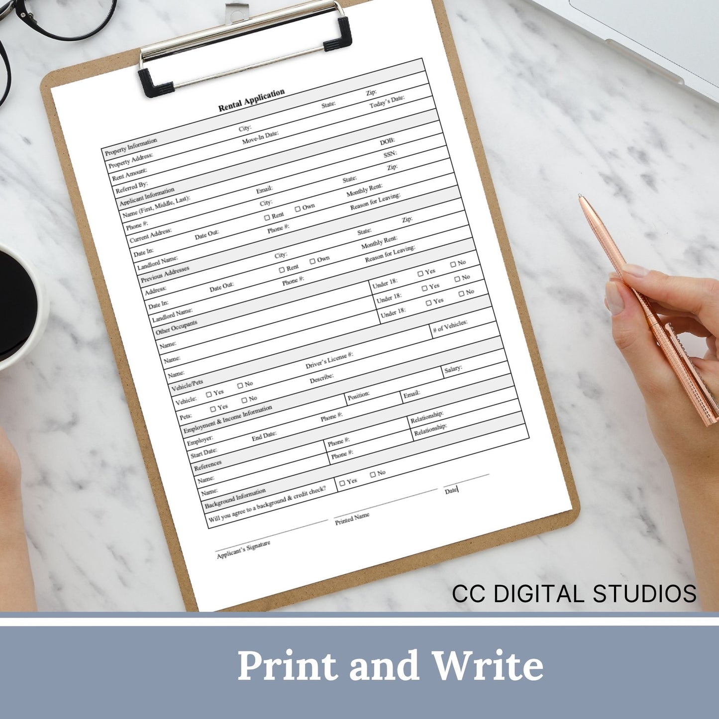 Rental Agreement Application - WORD Doc