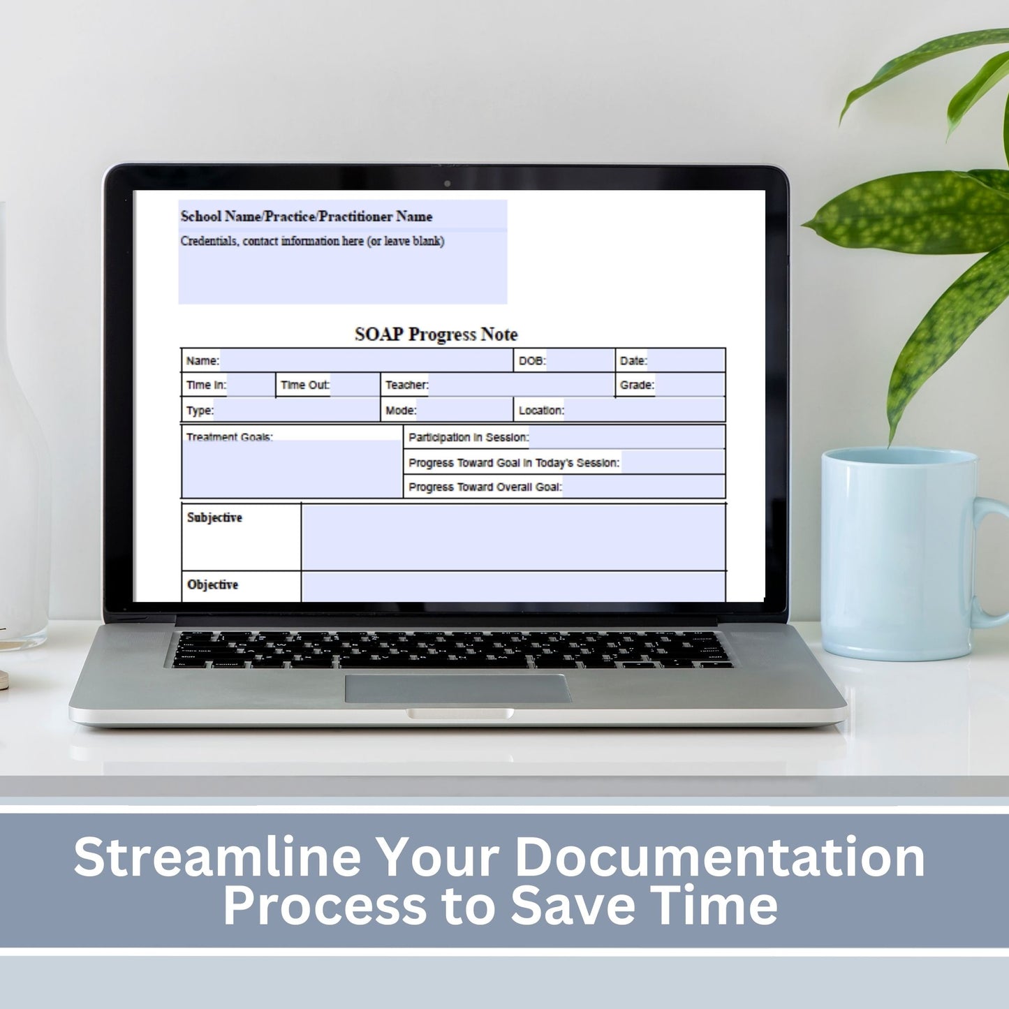 SOAP Note for School Counselors, School Social Worker Progress Note, Counseling Resources, School Counseling Template, Social Work Forms