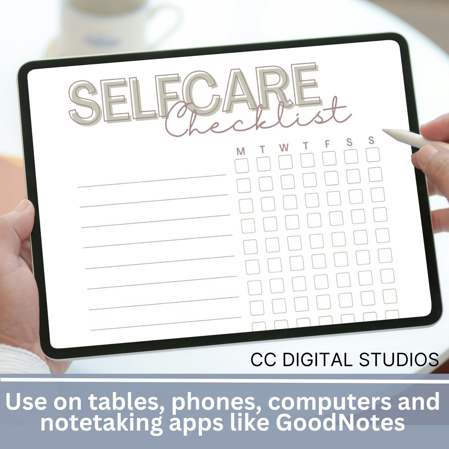 Self Care Checklist for Wellness Journal, Mental Health Self Care Worksheet, 100 Self Care Activities, Therapy Resource, Self Care Journal