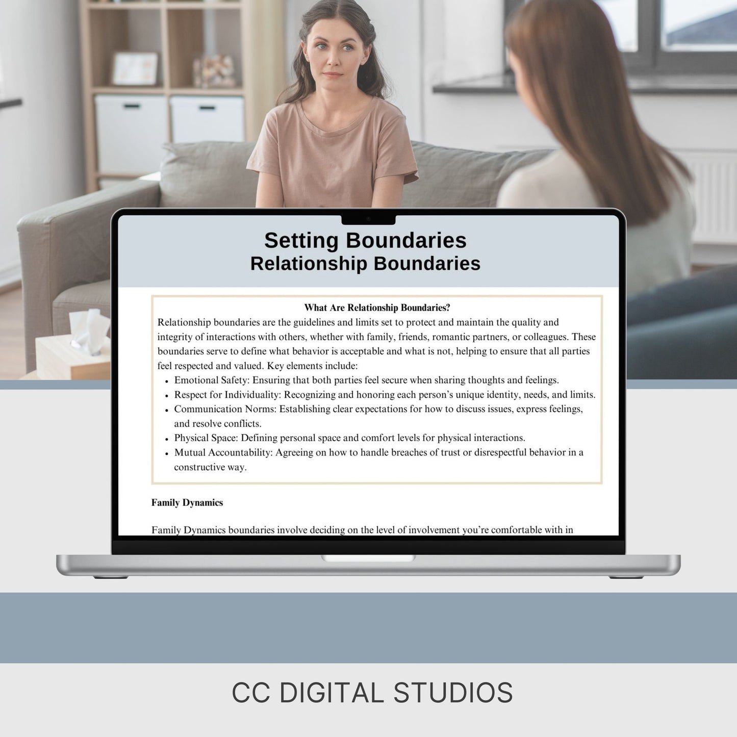 Setting Boundaries, Cheat Sheet for Boundary Setting, Therapy Script