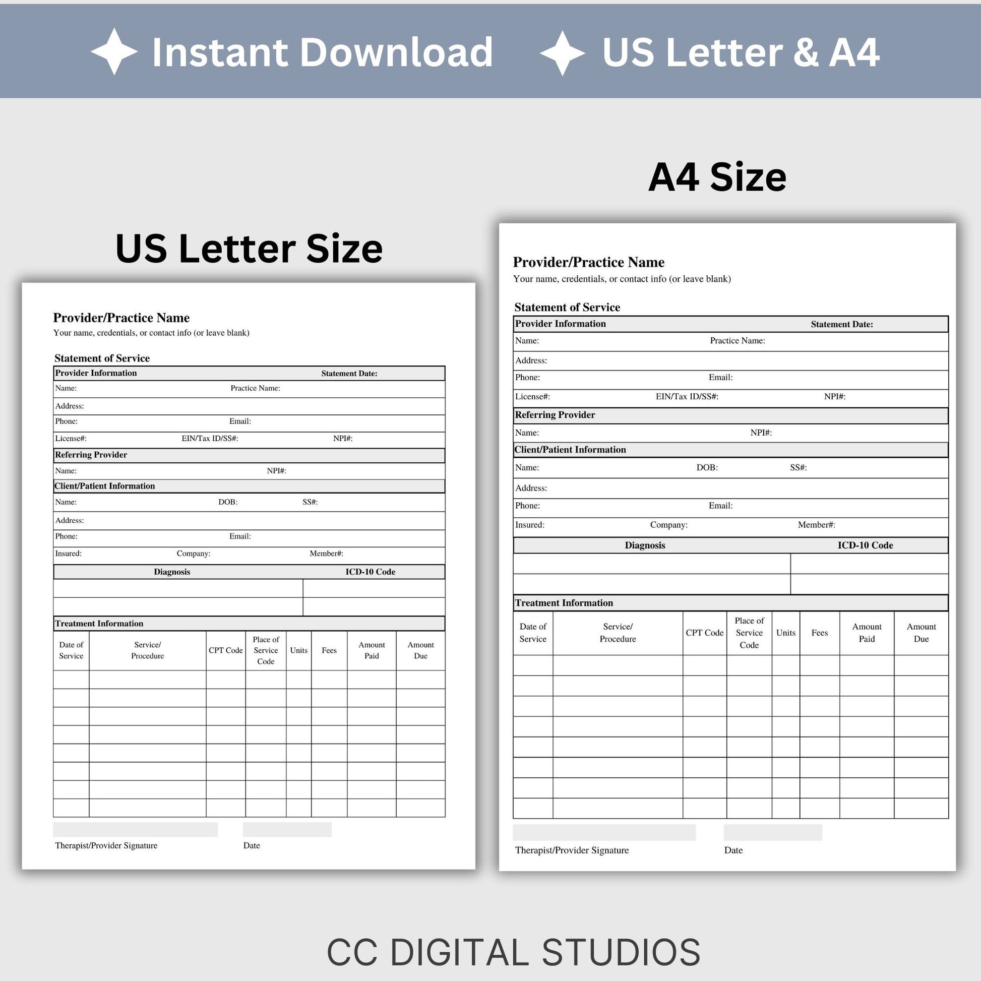 Streamline your therapist office with our Mental Health Superbill Template. This fillable PDF superbill is the perfect invoice template for private practice counseling forms. Simplify your administrative tasks with this therapy template